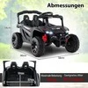 Promotions Elektrinis automobilis, vaikiškas 12V elektrinis UTV sunkvežimis, juodas
