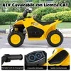 Promotions Vaikų elektrinis keturratis, CAT licencijuotas, 63x38x44 cm, geltonas
