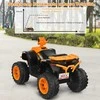 Promotions Elektrinis keturratis vaikams, 104x67x74 cm, oranžinis, su akumuliatoriumi