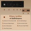 Promotions Elektrinis klaviatūras, 88 klavišų skaitmeninis pianinas su stalčiumi, 142x51x81 cm, rudas