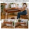 Promotions Elektrinis klaviatūras, 88 klavišų skaitmeninis pianinas su stalčiumi, 142x51x81 cm, rudas