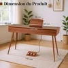 Promotions Elektrinis klaviatūras, 88 klavišų skaitmeninis pianinas su stalčiumi, 142x51x81 cm, rudas
