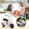 Promotions Elektrinis motociklas vaikams, 101x46x75 cm, baltas, paspiriama žaislinė transporto priemonė