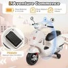 Promotions Elektrinis motociklas vaikams, 101x46x75 cm, baltas, paspiriama žaislinė transporto priemonė