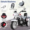 Promotions Elektrinis motociklo motoroleris, 6V 3 Km/h, juoda balta