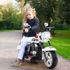 Promotions Elektrinis motociklo motoroleris, 6V 3 Km/h, juoda balta