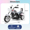 Promotions Elektrinis motociklo motoroleris, 6V 3 Km/h, juoda balta