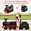 Promotions Elektrinis paspirtukas-traukinys su vagonu, 87,5x21,5x35,5 cm, juodas, su daiktų laikymo vieta