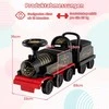 Promotions Elektrinis paspirtukas-traukinys su vagonu, 87,5x21,5x35,5 cm, juodas, su daiktų laikymo vieta
