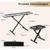 Promotions Elektrinis pianinas 130,5x22,5x12 cm baltas, reguliuojamas stovas