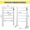 Promotions Elektrinis rankšluosčių šildytuvas, 54x35x91 cm, aliuminis