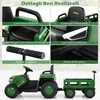 Promotions Elektrinis traktoriaus žaislas, 144x52x53 cm, žalias, maitinamas baterijomis