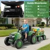 Promotions Elektrinis traktoriaus žaislas, 144x52x53 cm, žalias, maitinamas baterijomis