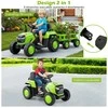 Promotions Elektrinis traktoriaus žaislas, 144x52x53 cm, žalias, su baterija