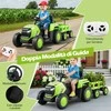 Promotions Elektrinis traktoriaus žaislas, 144x52x53 cm, žalias, su baterija