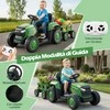 Promotions Elektrinis traktoriaus žaislas, 144x52x53 cm, žalias, maitinamas baterijomis
