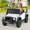 Promotions Elektrinis vaikiškas automobilis, Land Rover Defender, balta