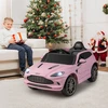 Promotions Elektrinis vaikiškas automobilis Aston Martin 105x62x52 cm rožinis