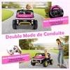 Promotions Elektrinis vaikiškas automobilis, 133x83.5x76 cm, rožinis, metalinis rėmas