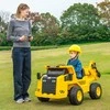 Promotions Elektrinis vaikiškas automobilis, Caterpillar licencijuotas, 110x70,5x61,5 cm, geltonas