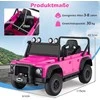 Promotions Elektrinis vaikiškas automobilis, Land Rover Defender, rožinis