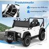 Promotions Elektrinis vaikiškas automobilis, Land Rover Defender, balta