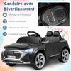 Promotions Elektrinis vaikiškas automobilis, Audi SQ8, 98x49x43 cm, Juodas