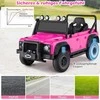 Promotions Elektrinis vaikiškas automobilis, Land Rover Defender, rožinis