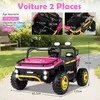 Promotions Elektrinis vaikiškas automobilis, 133x83.5x76 cm, rožinis, metalinis rėmas