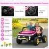 Promotions Elektrinis vaikiškas automobilis, 133x83.5x76 cm, rožinis, metalinis rėmas