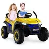 Promotions Elektrinis vaikiškas automobilis, 118x74x71 cm, geltonas, su nuotolinio valdymo pultu