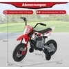 Promotions Elektrinis vaikų motociklas 107x56x70 cm raudonas, su amortizatoriais