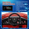 Promotions Elektrinis žaislinis automobilis, Lamborghini licencijuotas, 107x64x46 cm, baltas