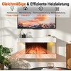 Promotions Elektrinė židinys, 82x20.6x41.8 cm, Balta
