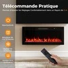 Promotions Elektrinis židinys, 91,4x10x46 cm, juodas