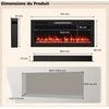 Promotions Elektrinis židinys, 91,4x10x46 cm, juodas