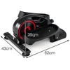 Promotions Elipsinis pedalų treniruoklis 62x43x28 cm Raudonas reguliuojamas magnetinis fitneso įrenginys