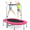 Promotions Fitneso batutas, dvigubai sulankstomas, reguliuojama turėklė, rožinė