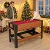 Promotions Futbolo ir biliardo kombinuotas stalas, 137x61x84 cm, juoda ir ruda