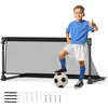 Promotions Futbolo vartai 100x50x47 cm Juodi sulankstomi