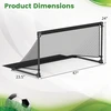 Promotions Futbolo vartai 120x57x60 cm juodos spalvos metaliniai sulankstomi