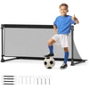 Promotions Futbolo vartai 120x57x60 cm juodos spalvos metaliniai sulankstomi