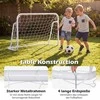 Promotions Futbolo vartai 121x60x80 cm balti, metalinis rėmas