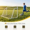 Promotions Futbolo vartai 121x60x80 cm balti, metalinis rėmas