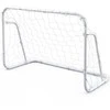 Promotions Futbolo vartai 121x60x80 cm balti, metalinis rėmas
