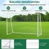 Promotions Futbolo vartai 300x133x204 cm Balta, Metalinis rėmas
