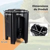 Promotions Gėrimų dozatorius 46x30x51 cm juodas izoliuotas indas
