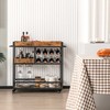 Promotions Gėrimų vežimėlis, 80x39,4x83,8 cm, Rudas