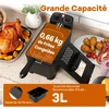 Promotions Giliai keptuvė 56x23x21 cm Juodas metalas