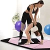 Promotions Sulankstoma gimnastikos kilimėlis, 240x117x5 cm, juoda ir rožinė